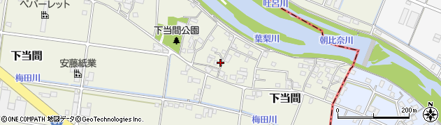 静岡県藤枝市下当間760周辺の地図