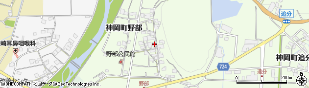兵庫県たつの市神岡町野部180周辺の地図