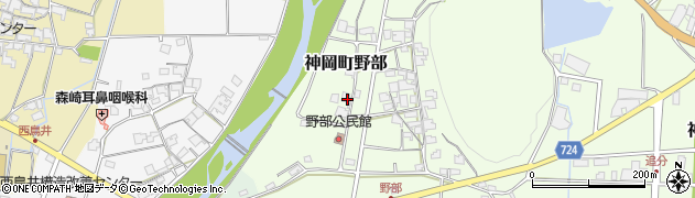 兵庫県たつの市神岡町野部108周辺の地図