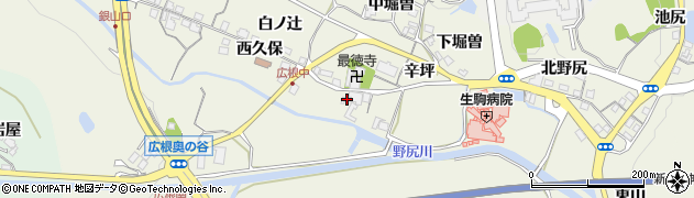 兵庫県川辺郡猪名川町広根西ヲコダ7周辺の地図