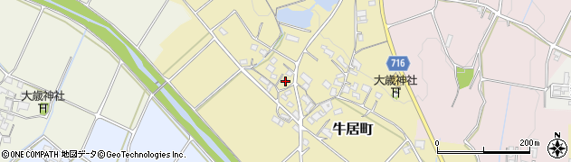 兵庫県加西市牛居町444周辺の地図