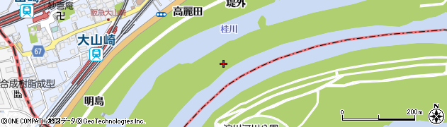 京都府大山崎町（乙訓郡）大山崎（元開）周辺の地図