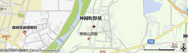 兵庫県たつの市神岡町野部654周辺の地図