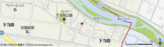 静岡県藤枝市下当間804周辺の地図