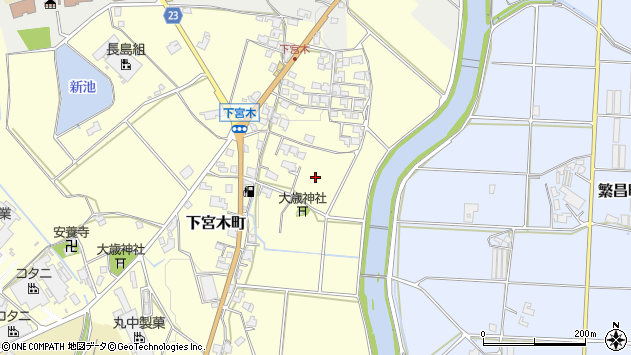 〒675-2105 兵庫県加西市下宮木町の地図