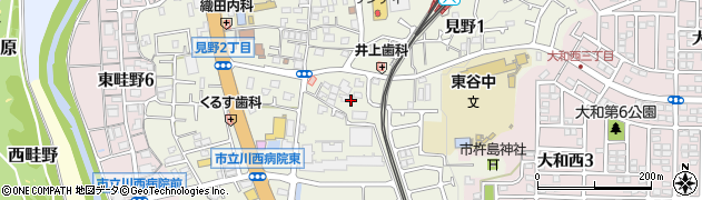 兵庫県川西市見野周辺の地図