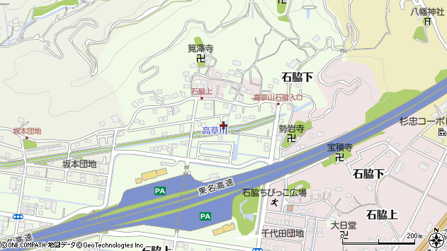 〒425-0015 静岡県焼津市石脇上の地図