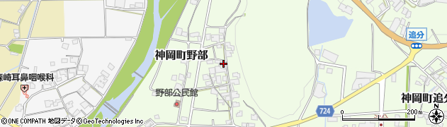 兵庫県たつの市神岡町野部170周辺の地図