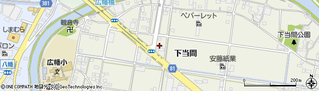 静岡県藤枝市下当間280周辺の地図