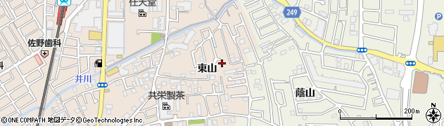 京都府宇治市小倉町東山15周辺の地図