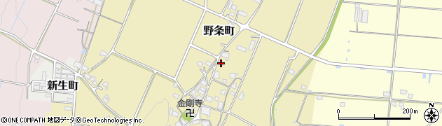 兵庫県加西市野条町286周辺の地図
