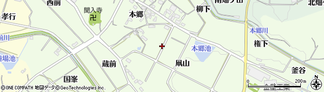 愛知県額田郡幸田町久保田周辺の地図