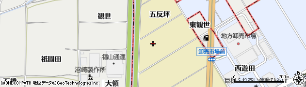 京都府宇治市安田町（五反坪）周辺の地図