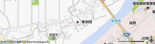 愛知県新城市石田（東金国）周辺の地図