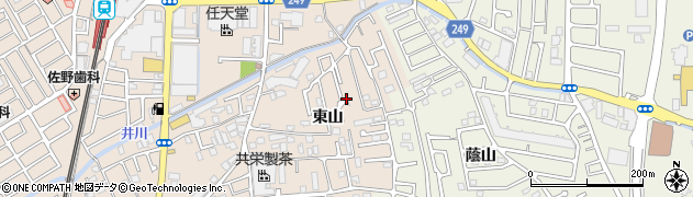 京都府宇治市小倉町東山18周辺の地図