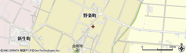 兵庫県加西市野条町168周辺の地図