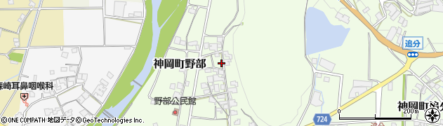 兵庫県たつの市神岡町野部163周辺の地図