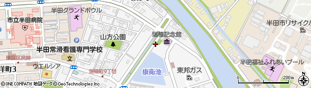 瑞穂記念館前周辺の地図