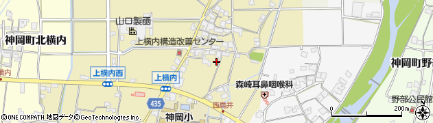 兵庫県たつの市神岡町上横内89周辺の地図