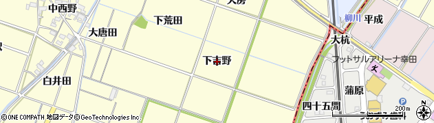 愛知県岡崎市福岡町（下吉野）周辺の地図