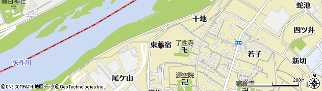 愛知県西尾市西浅井町（東藤宿）周辺の地図