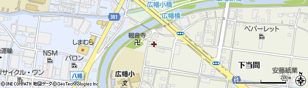 静岡県藤枝市下当間23周辺の地図