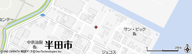 愛知県半田市日東町周辺の地図