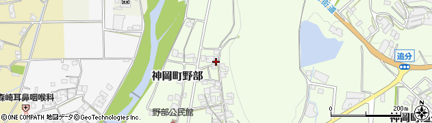 兵庫県たつの市神岡町野部64周辺の地図