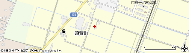 三重県鈴鹿市須賀町周辺の地図