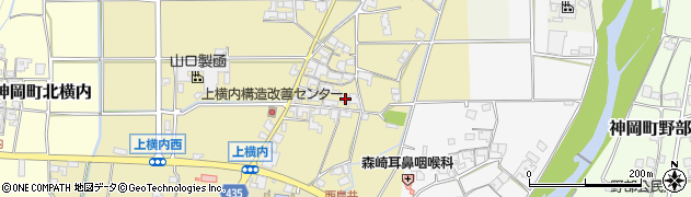 兵庫県たつの市神岡町上横内111周辺の地図