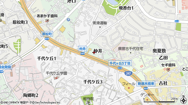 〒479-0045 愛知県常滑市仲井の地図