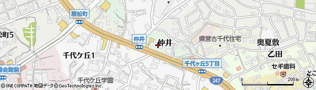 愛知県常滑市仲井周辺の地図