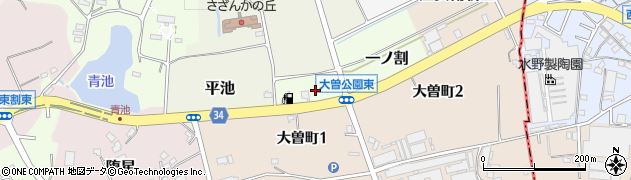 愛知県常滑市酉新田周辺の地図
