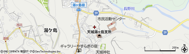 静岡県伊豆市湯ケ島160周辺の地図