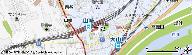 京都府乙訓郡大山崎町周辺の地図