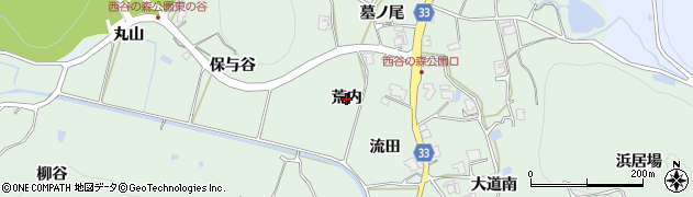 兵庫県宝塚市境野（荒内）周辺の地図