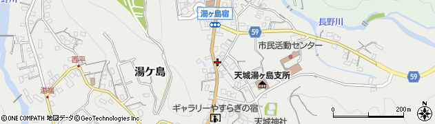 静岡県伊豆市湯ケ島171周辺の地図