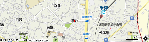 愛知県西尾市米津町（蓮台）周辺の地図