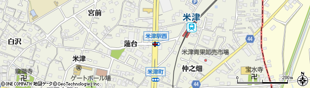 米津駅西周辺の地図