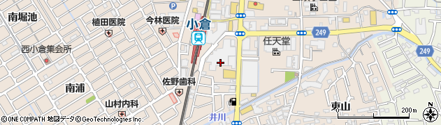 京都府宇治市小倉町（神楽田）周辺の地図