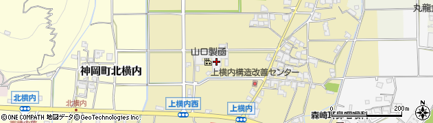 兵庫県たつの市神岡町上横内232周辺の地図