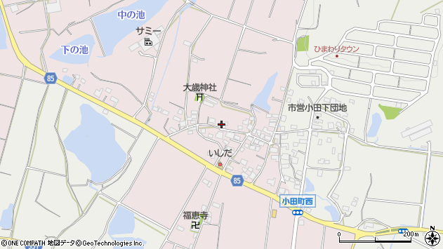 〒675-1309 兵庫県小野市福住町の地図