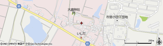 兵庫県小野市福住町周辺の地図