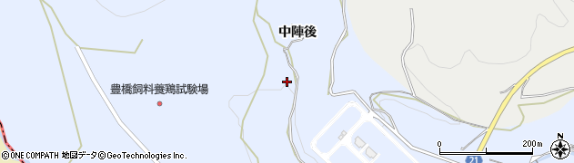 愛知県新城市川田（中陣後）周辺の地図