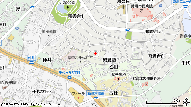 〒479-0047 愛知県常滑市南古千代の地図