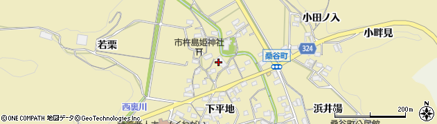 愛知県岡崎市桑谷町下市場周辺の地図