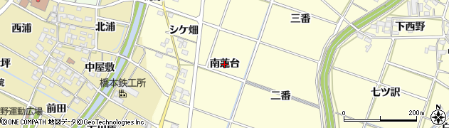 愛知県岡崎市福岡町（南蓮台）周辺の地図