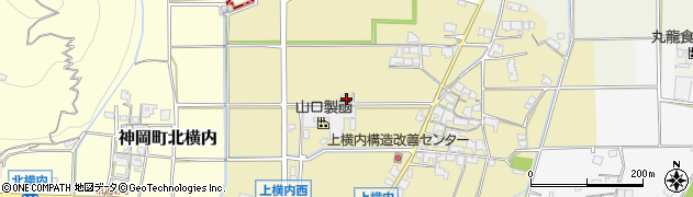 兵庫県たつの市神岡町上横内239周辺の地図