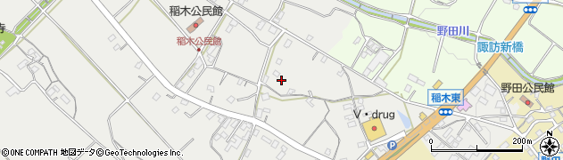 愛知県新城市稲木（新仲野）周辺の地図