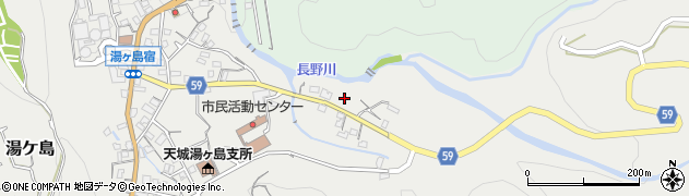 静岡県伊豆市湯ケ島45-5周辺の地図